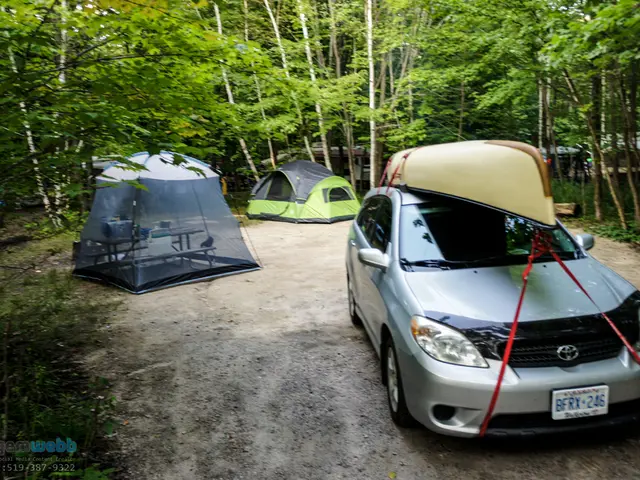 Campers demonstrate strong resilience against rainy weather conditions