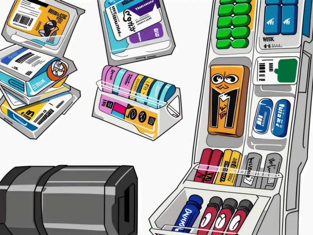 Daily Pill Arranger featuring 161 Medicine Labels, Compact Travel Medication Container, Mini Medication Storage Organizer, Grey-colored Pill Organizer, Designated for a 7-day Schedule I appreciate the Allure of My Journey Organizer (and Its Contents Revealed)