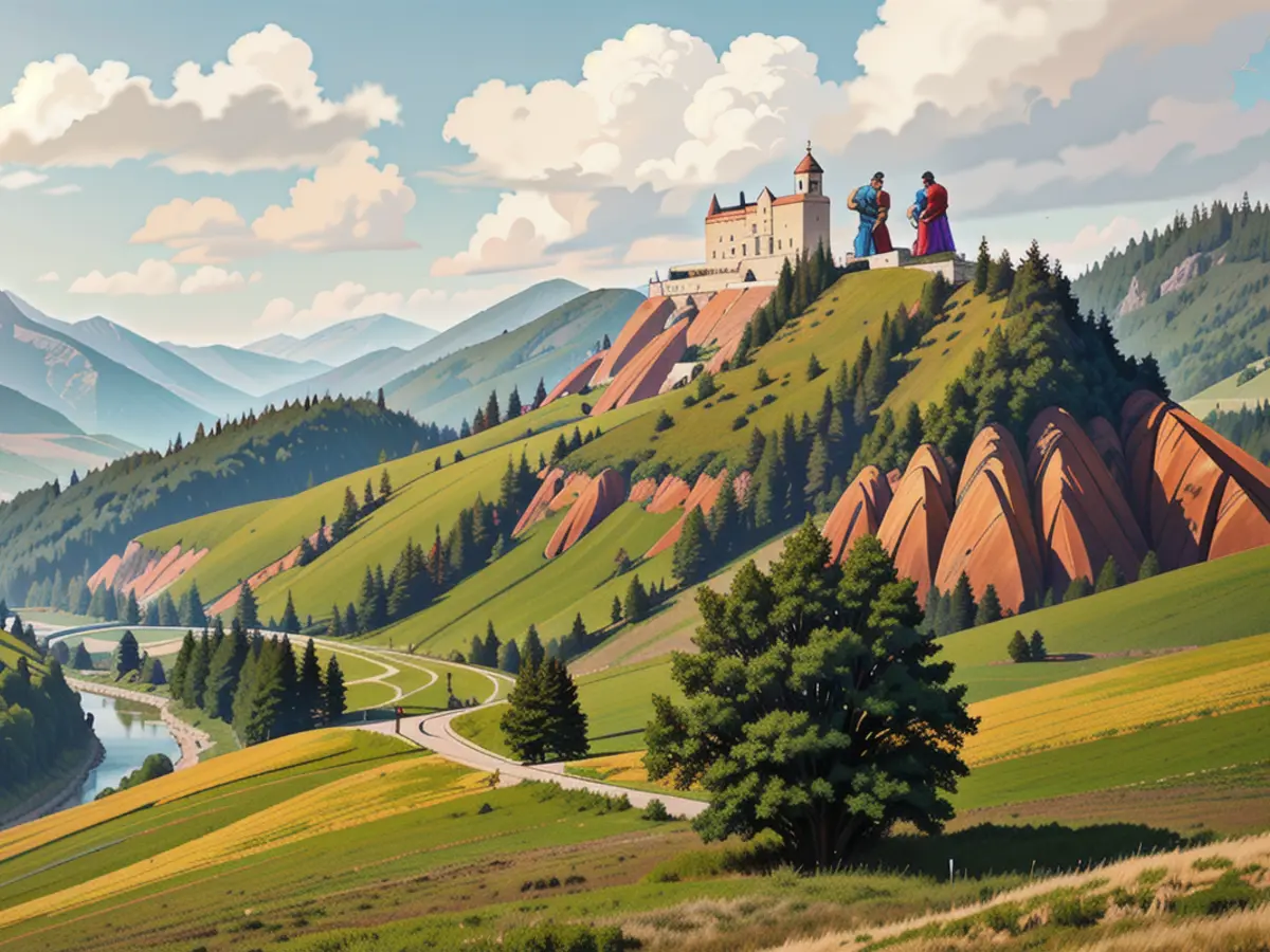 The Via Transilvanica traverses the timelessly preserved rural landscapes of Romania. The Via Transilvanica traverses Romanian countryside sceneries seemingly preserved in an eternal state of timelessness.