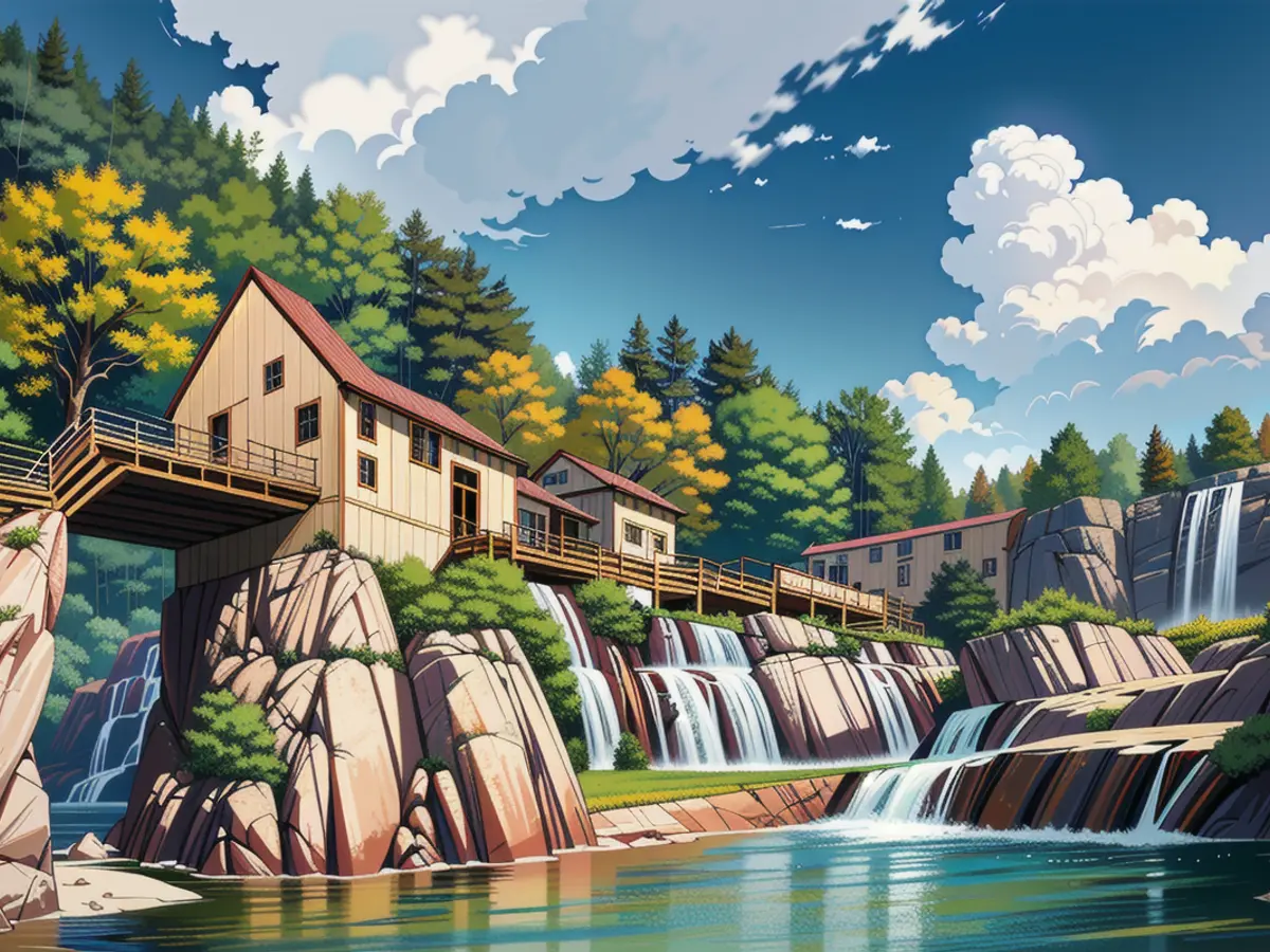 The Ozarks Region: This area encompassing Missouri and Arkansas houses gems such as the Dogwood Canyon Mill, as depicted. The Ozarks: This area, encompassing parts of Missouri and Arkansas, houses gems such as the Dogwood Canyon Mill (depicted).