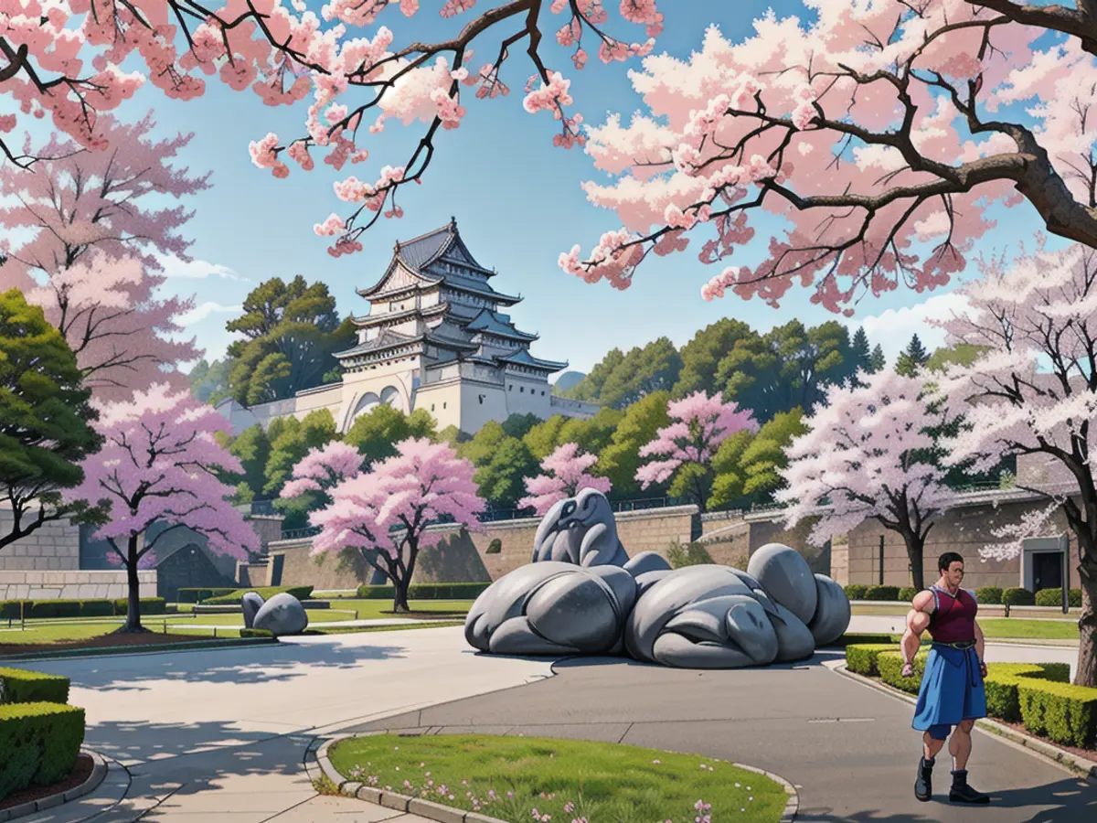 Exploring Himeji castle in Japan is particularly favored during the springtime, coinciding with the...