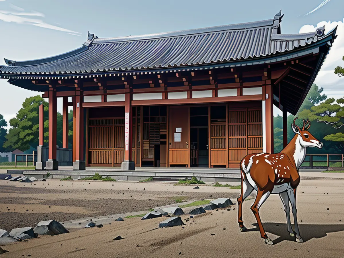 Central Japan's Kansai Region: Encompassing Nara, this UNESCO-recognized city boasts gentle deer roaming freely. Central Japan's Kansai area encompasses Nara, renowned for its UNESCO-designated status as a heritage city, housing gentle deer.